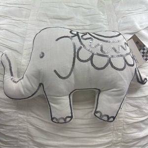 marlo lorenz elsie elephant sequin pillow